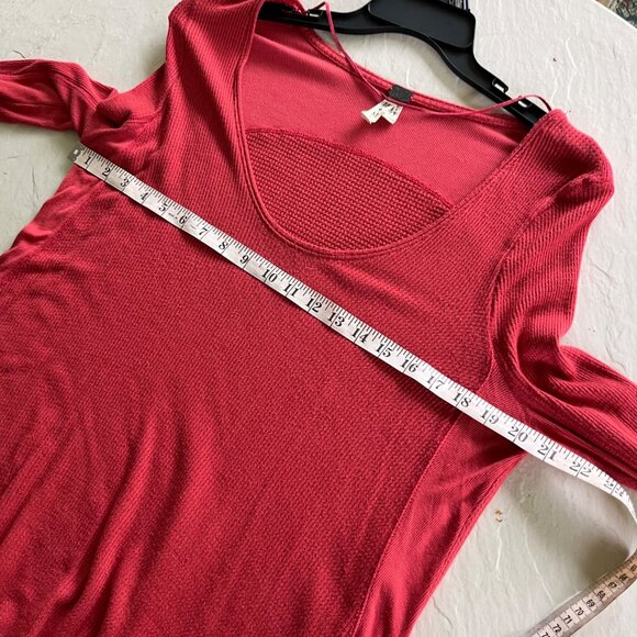 We The Free People Malibu Thermal Long Sleeve Top Size M - Picture 10 of 10